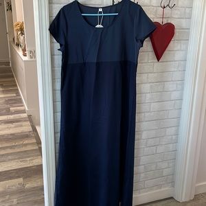 Royal blue floor length dress